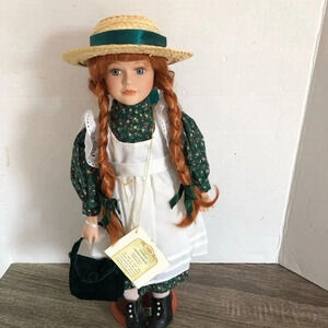 Vtg Anne of Green Gables Porcelain  Doll